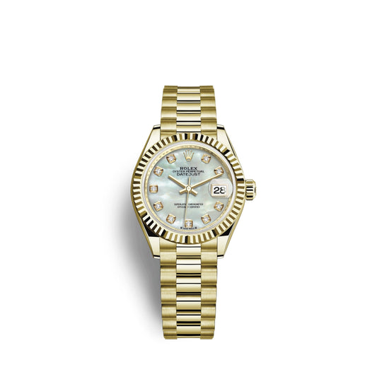 Lady-Datejust 28, 18k Yellow Gold, Ref# 279178-0025