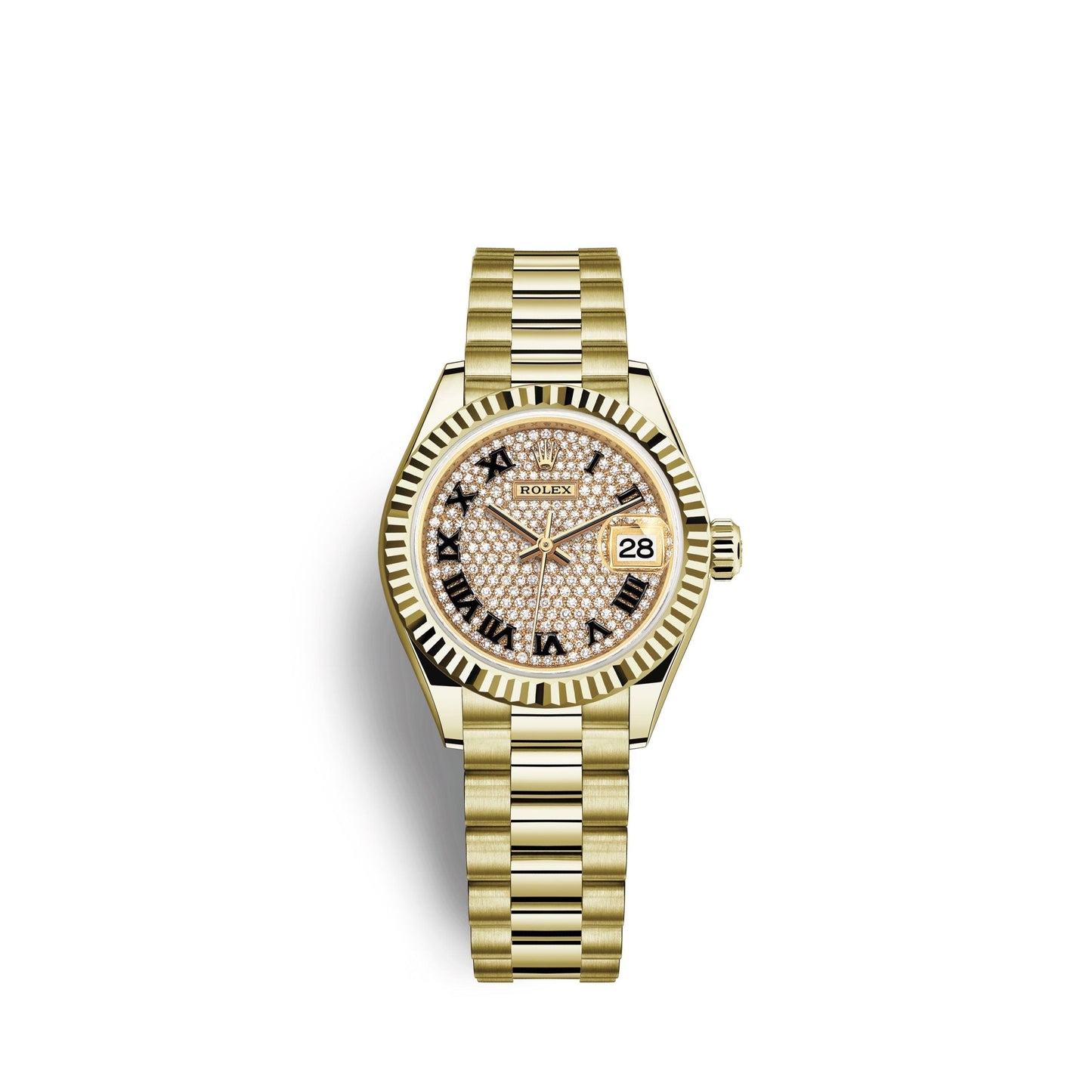 Lady-Datejust 28, 18k Yellow Gold, Ref# 279178-0031