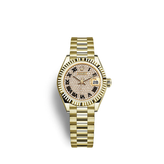 Lady-Datejust 28, 18k Yellow Gold, Ref# 279178-0031