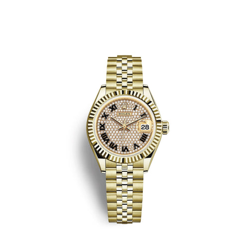 Lady-Datejust 28, 18k Yellow Gold, Ref# 279178-0032
