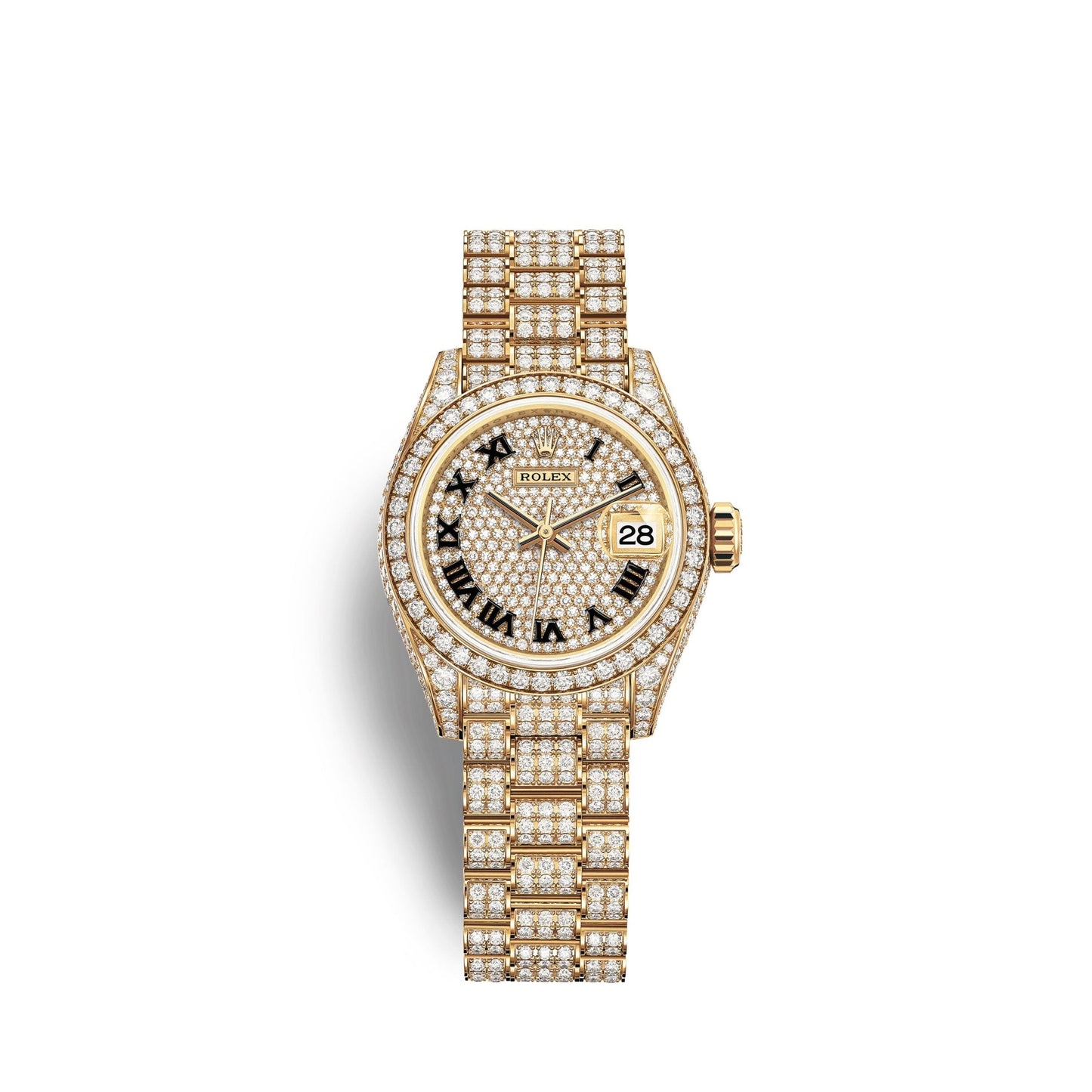 Lady-Datejust 28, 18k Yellow Gold, Ref# 279458RBR-0001