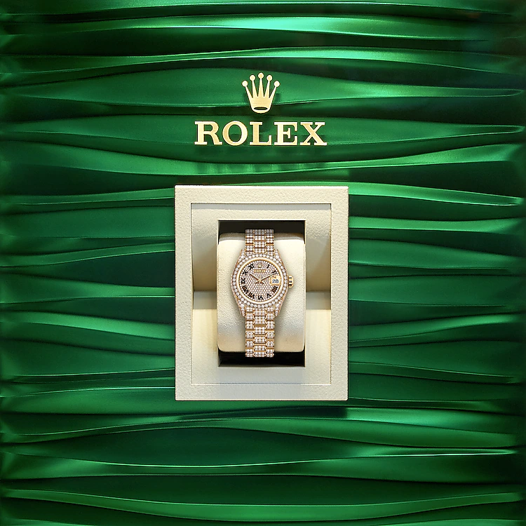 Lady-Datejust 28, 18k Yellow Gold, Ref# 279458RBR-0001