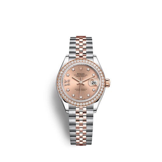 Lady-Datejust 28, Oystersteel and 18k Everose Gold, Ref# 279381RBR-0027