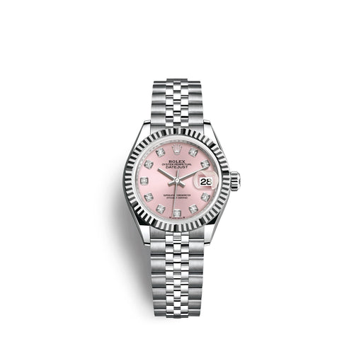 Lady-Datejust 28, Oystersteel and 18k White Gold, Ref# 279174-0003