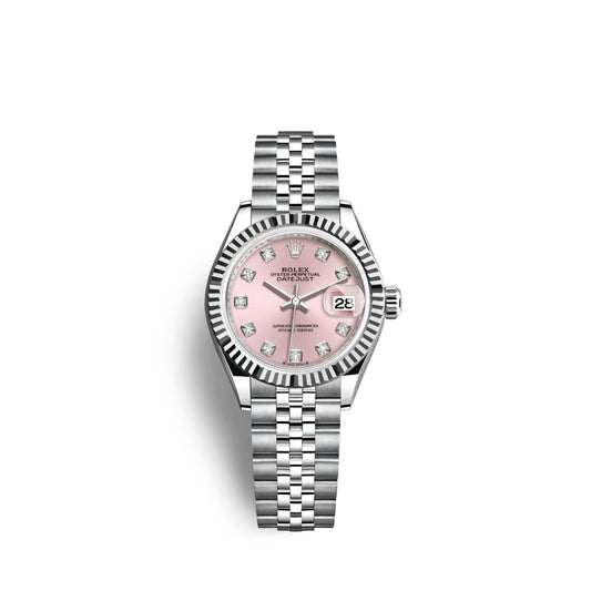 Lady-Datejust 28, Oystersteel and 18k White Gold, Ref# 279174-0003