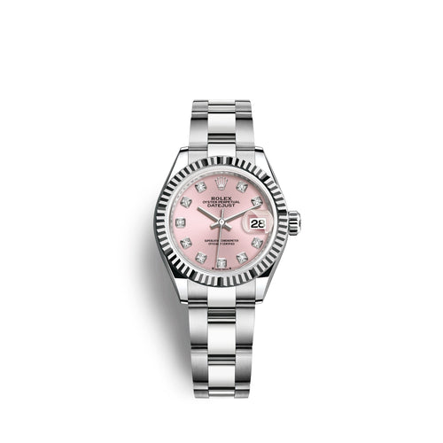 Lady-Datejust 28, Oystersteel and 18k White Gold, Ref# 279174-0004