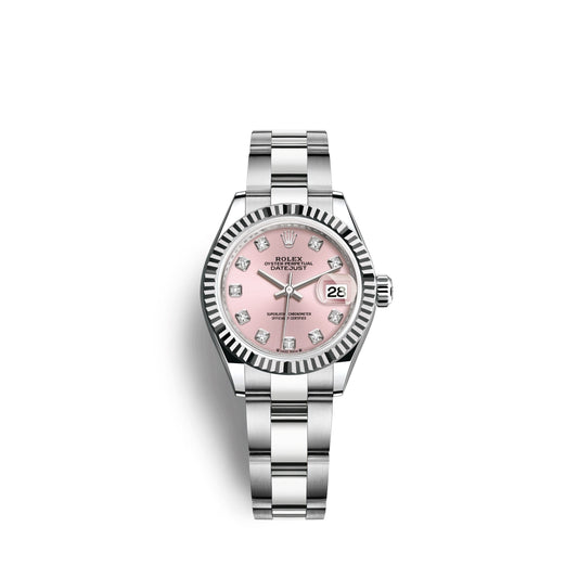 Lady-Datejust 28, Oystersteel and 18k White Gold, Ref# 279174-0004
