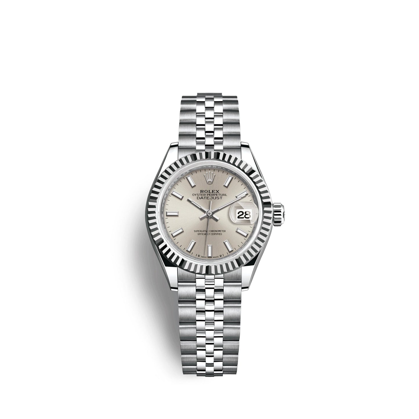 Lady-Datejust 28, Oystersteel and 18k White Gold, Ref# 279174-0005