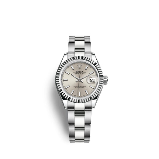 Lady-Datejust 28, Oystersteel and 18k White Gold, Ref# 279174-0006