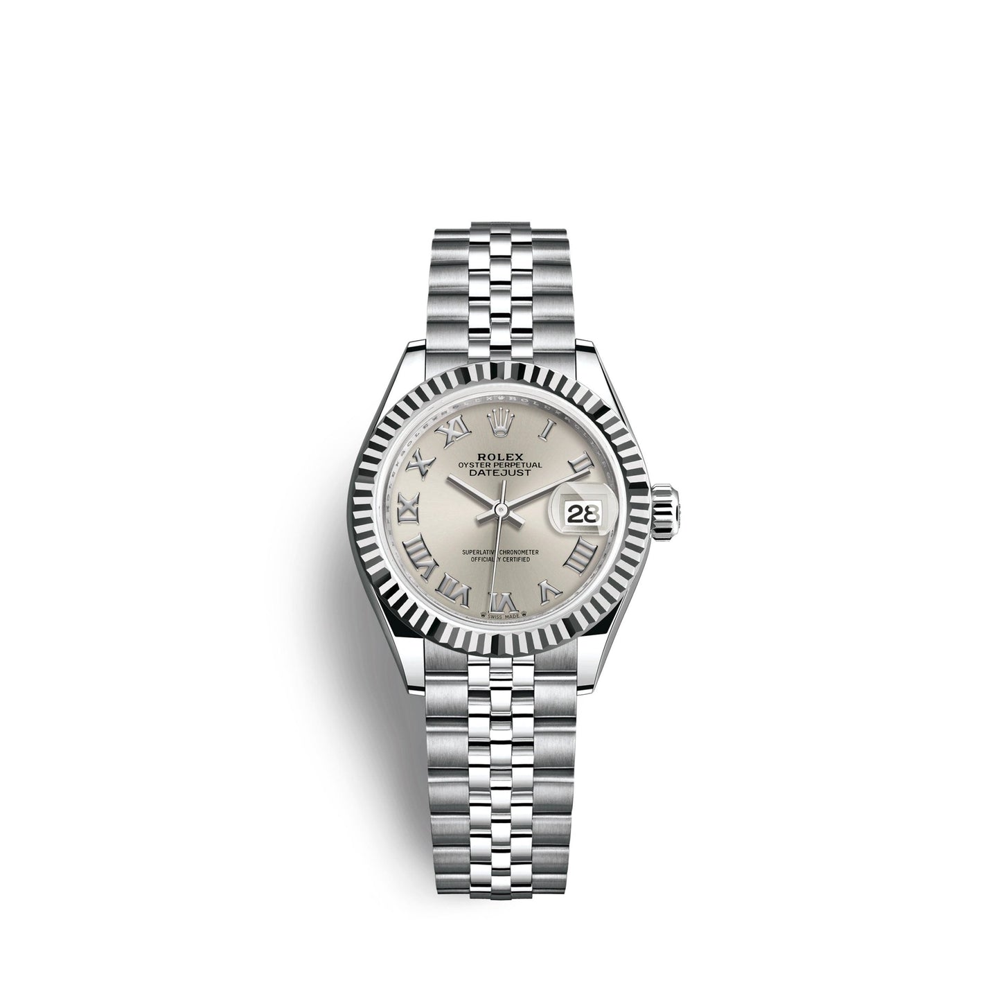 Lady-Datejust 28, Oystersteel and 18k White Gold, Ref# 279174-0007