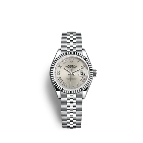 Lady-Datejust 28, Oystersteel and 18k White Gold, Ref# 279174-0007