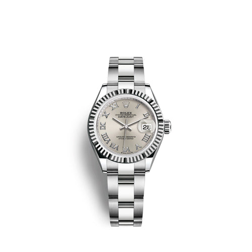 Lady-Datejust 28, Oystersteel and 18k White Gold, Ref# 279174-0008