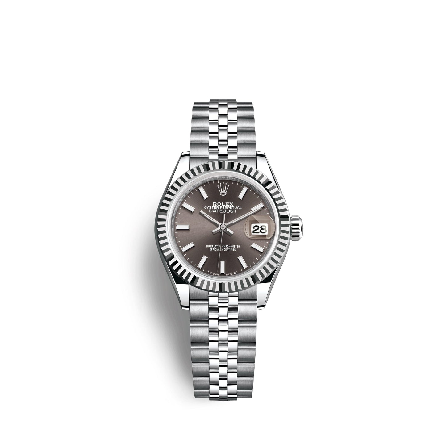 Lady-Datejust 28, Oystersteel and 18k White Gold, Ref# 279174-0011
