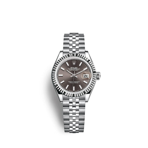 Lady-Datejust 28, Oystersteel and 18k White Gold, Ref# 279174-0011