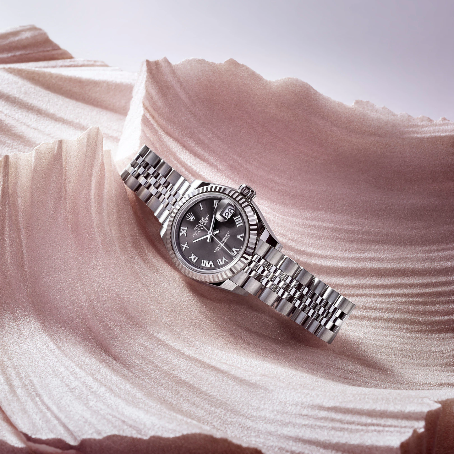 Lady-Datejust 28, Oystersteel and 18k White Gold, Ref# 279174-0013