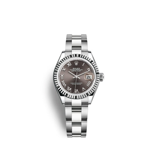 Lady-Datejust 28, Oystersteel and 18k White Gold, Ref# 279174-0014