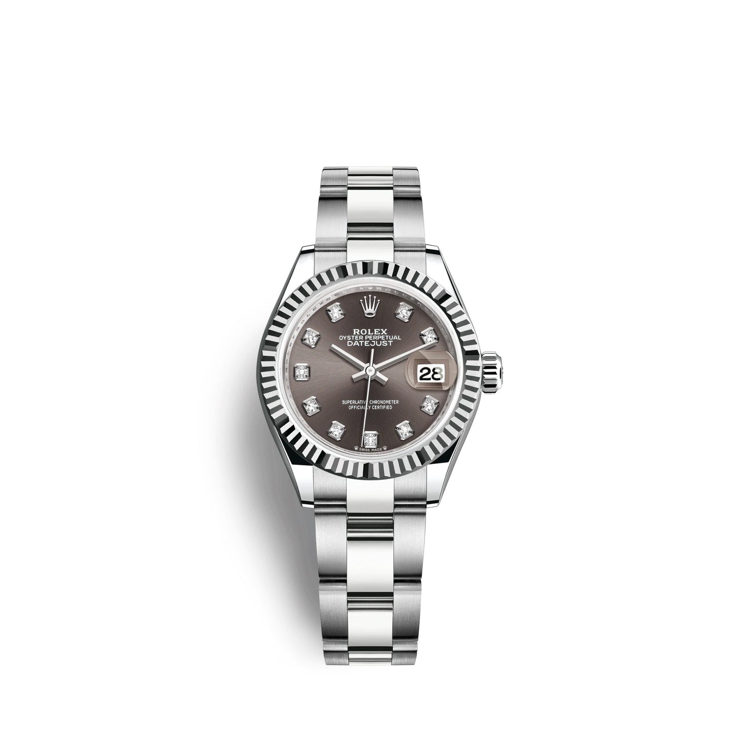 Lady-Datejust 28, Oystersteel and 18k White Gold, Ref# 279174-0016