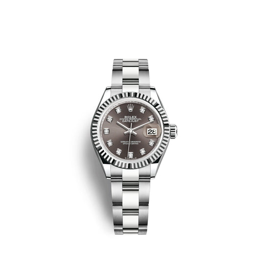 Lady-Datejust 28, Oystersteel and 18k White Gold, Ref# 279174-0016