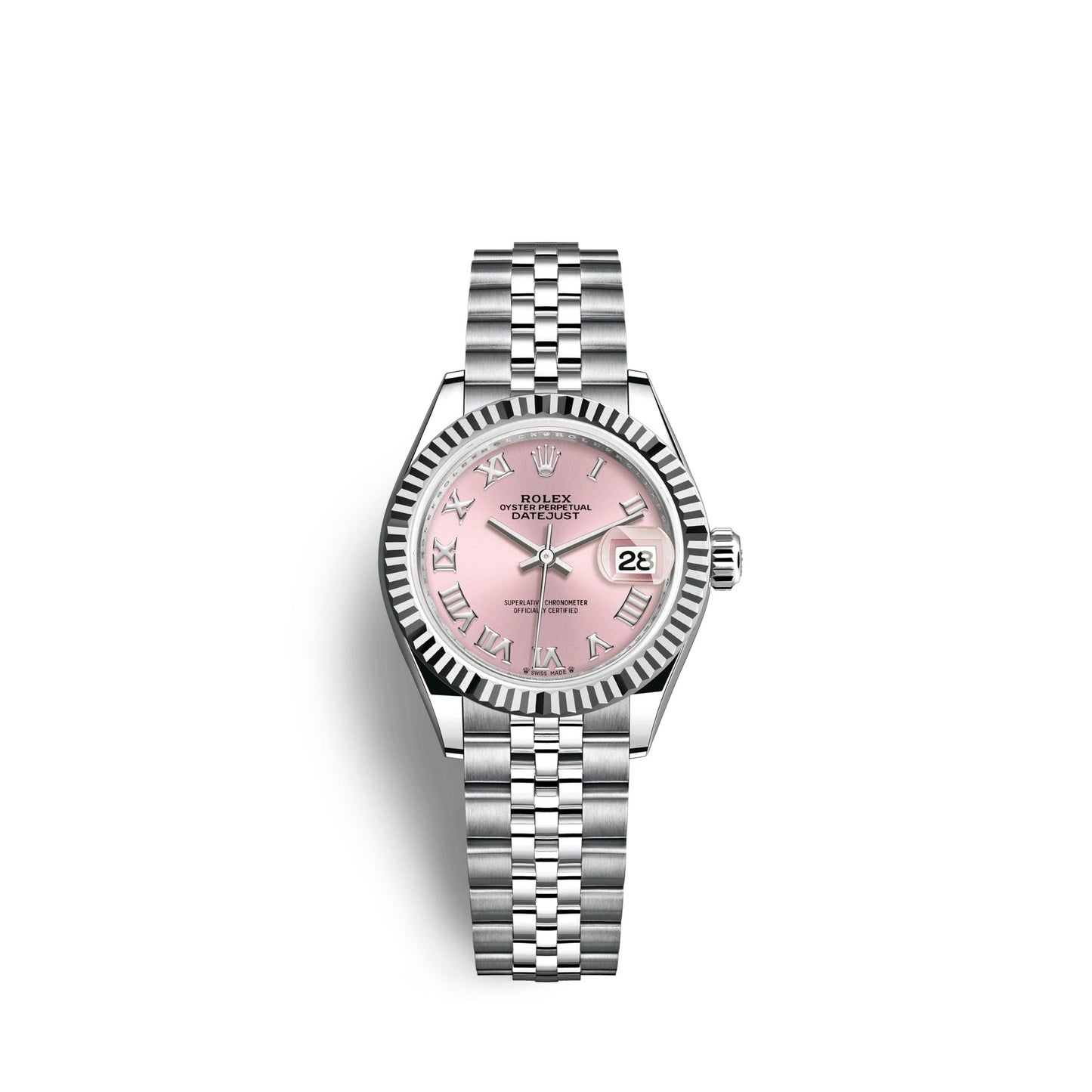 Lady-Datejust 28, Oystersteel and 18k White Gold, Ref# 279174-0017