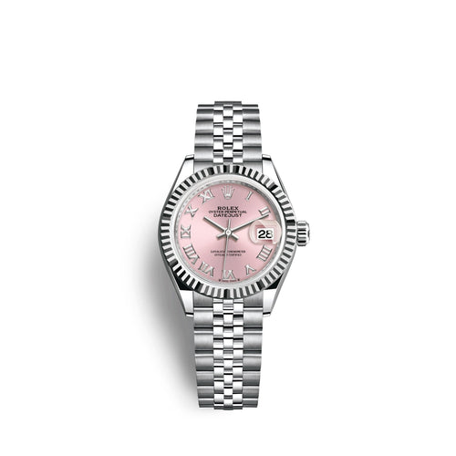 Lady-Datejust 28, Oystersteel and 18k White Gold, Ref# 279174-0017