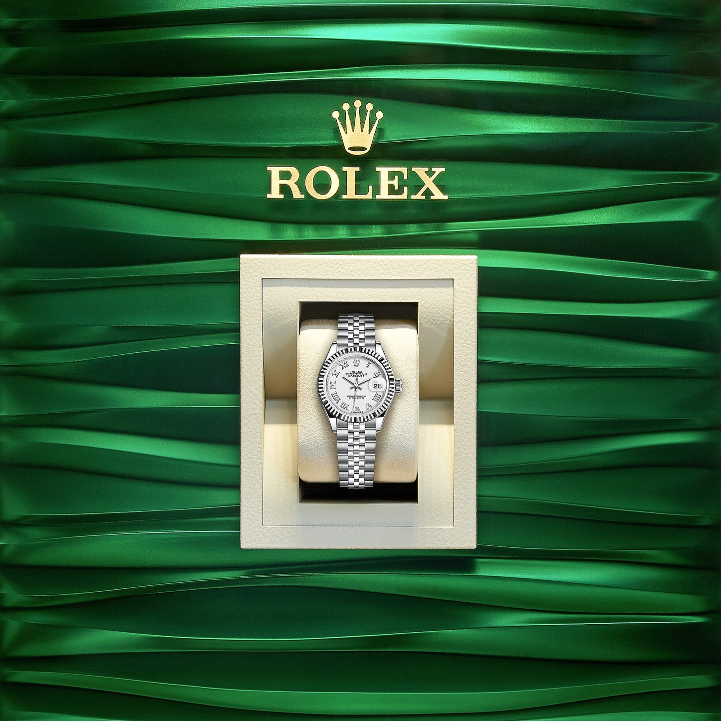Lady-Datejust 28, Oystersteel and 18k White Gold, Ref# 279174-0019