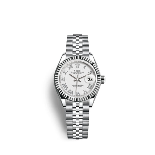 Lady-Datejust 28, Oystersteel and 18k White Gold, Ref# 279174-0019