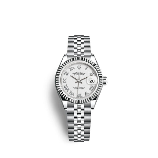 Lady-Datejust 28, Oystersteel and 18k White Gold, Ref# 279174-0019