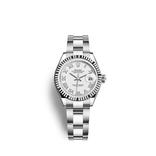 Lady-Datejust 28, Oystersteel and 18k White Gold, Ref# 279174-0020