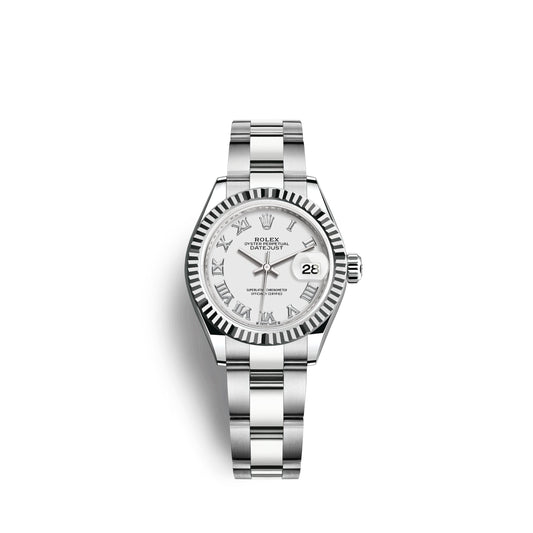 Lady-Datejust 28, Oystersteel and 18k White Gold, Ref# 279174-0020