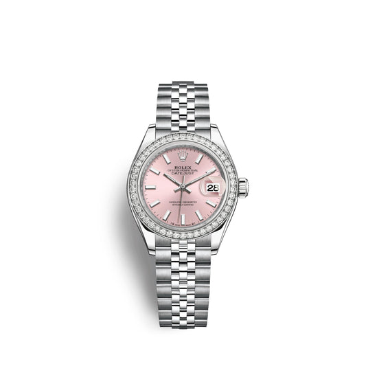Lady-Datejust 28, Oystersteel and 18k White Gold, Ref# 279384RBR-0001