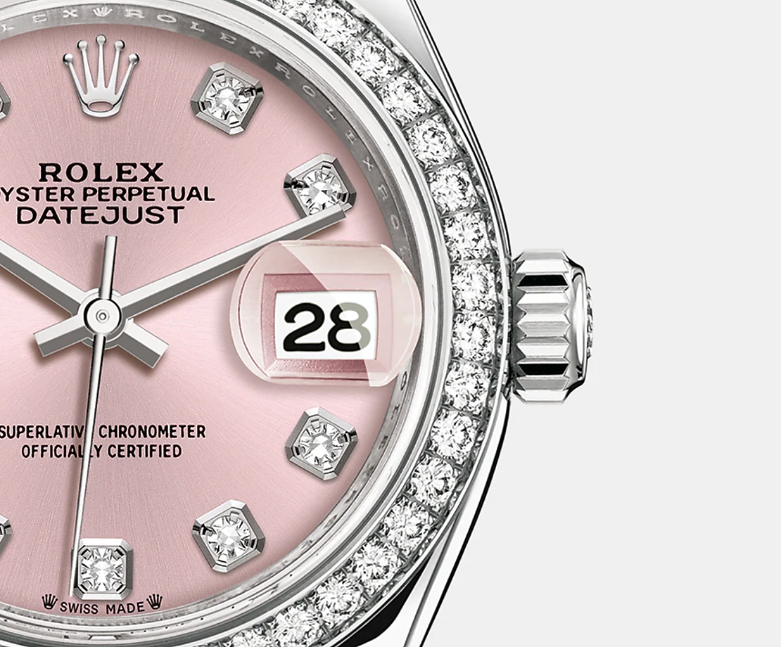 Lady-Datejust 28, Oystersteel and 18k White Gold, Ref# 279384RBR-0003