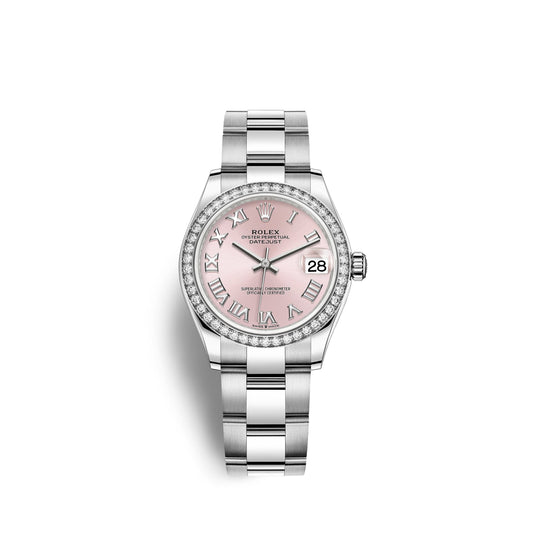 Lady-Datejust 28, Oystersteel and 18k White Gold, Ref# 279384RBR-0006