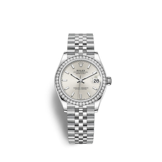 Lady-Datejust 28, Oystersteel and 18k White Gold, Ref# 279384RBR-0007
