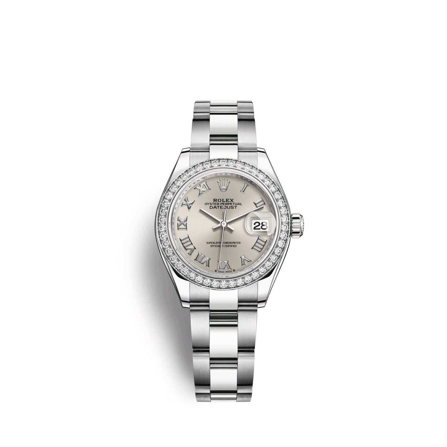 Lady-Datejust 28, Oystersteel and 18k White Gold, Ref# 279384RBR-0010