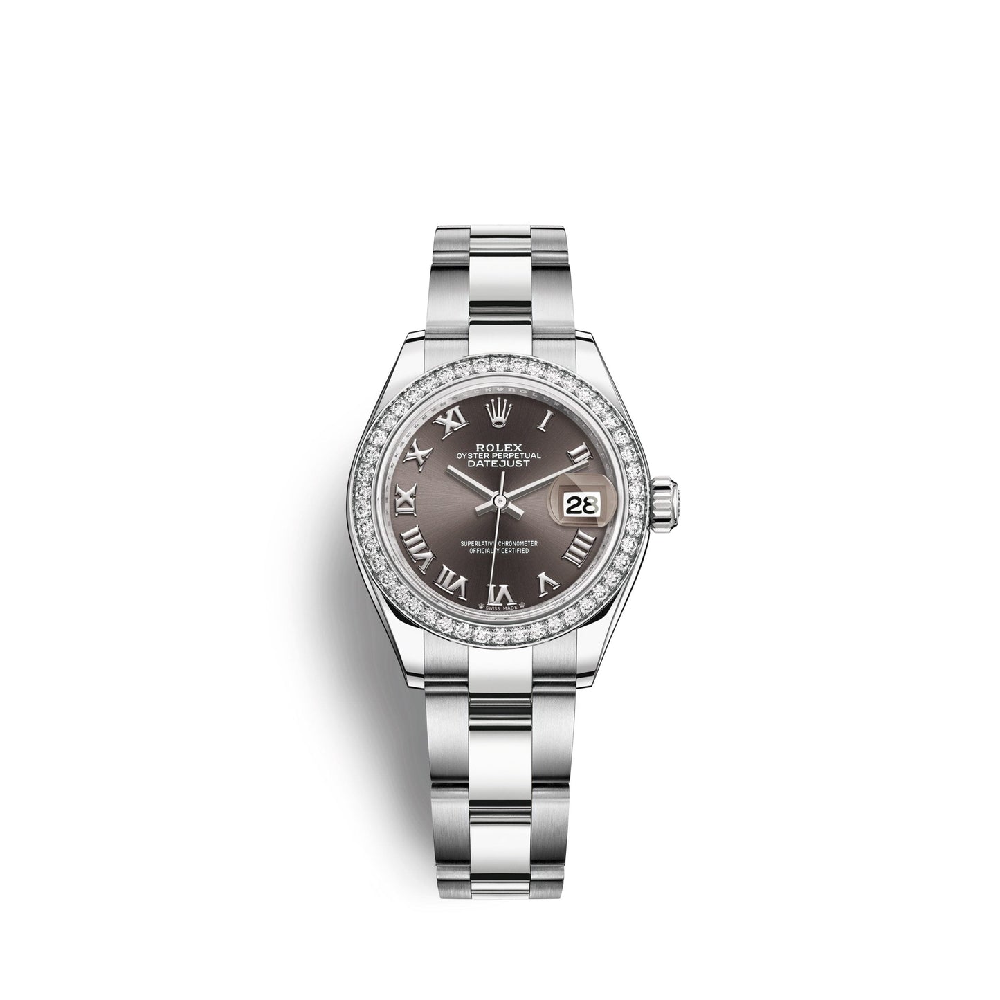 Lady-Datejust 28, Oystersteel and 18k White Gold, Ref# 279384RBR-0016