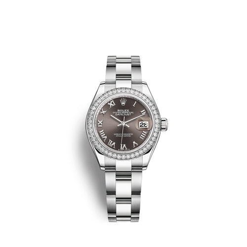 Lady-Datejust 28, Oystersteel and 18k White Gold, Ref# 279384RBR-0016