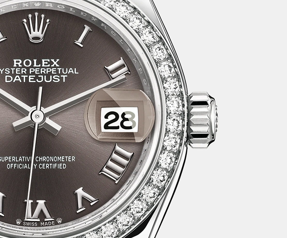 Lady-Datejust 28, Oystersteel and 18k White Gold, Ref# 279384RBR-0016