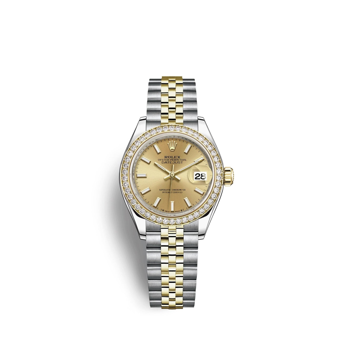 Lady-Datejust 28, Oystersteel and 18k Yellow Gold, Ref# 279383RBR-0001