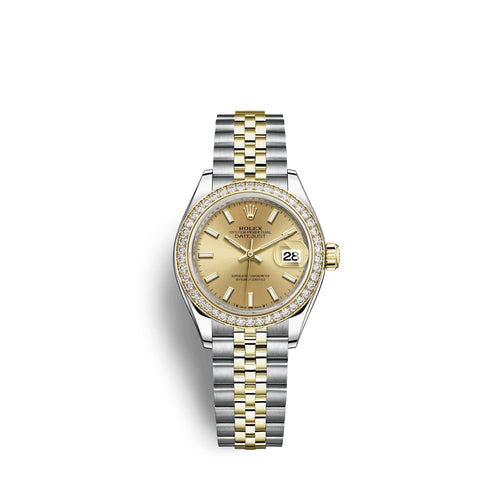 Lady-Datejust 28, Oystersteel and 18k Yellow Gold, Ref# 279383RBR-0001
