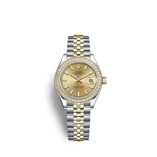 Lady-Datejust 28, Oystersteel and 18k Yellow Gold, Ref# 279383RBR-0001