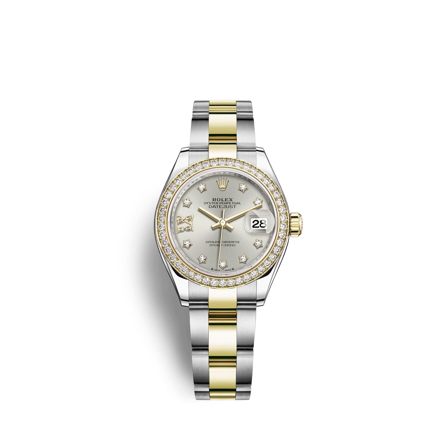 Lady-Datejust 28, Oystersteel and 18k Yellow Gold, Ref# 279383RBR-0004