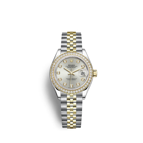 Lady-Datejust 28, Oystersteel and 18k Yellow Gold, Ref# 279383RBR-0007