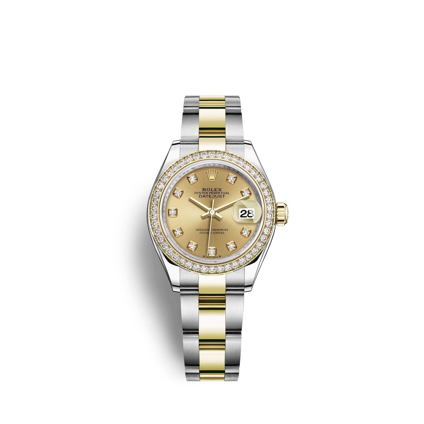 Lady-Datejust 28, Oystersteel and 18k Yellow Gold, Ref# 279383RBR-0012