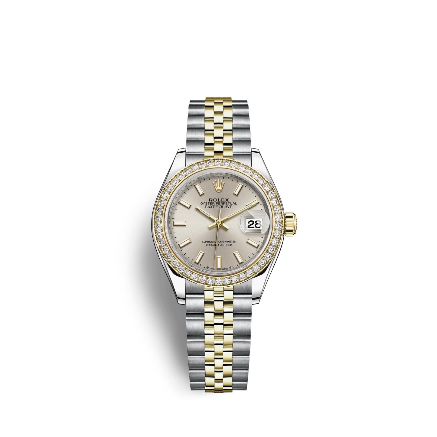 Lady-Datejust 28, Oystersteel and 18k Yellow Gold, Ref# 279383RBR-0017