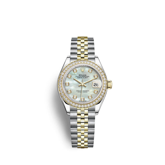 Lady-Datejust 28, Oystersteel and 18k Yellow Gold, Ref# 279383RBR-0019