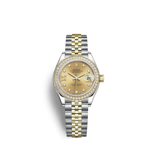 Lady-Datejust 28, Oystersteel and 18k Yellow Gold, Ref# 279383RBR-0021