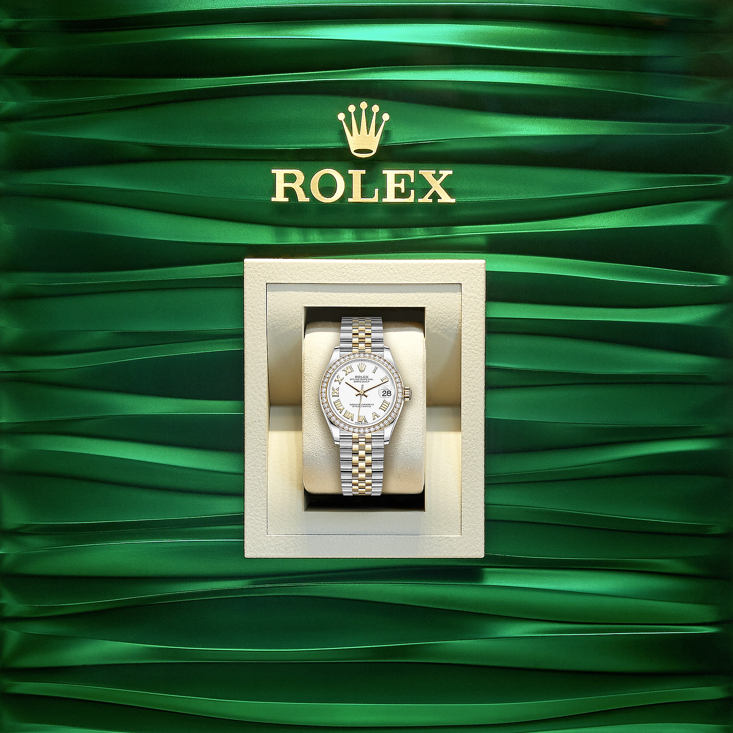 Lady-Datejust 28, Oystersteel and 18k Yellow Gold, Ref# 279383RBR-0023