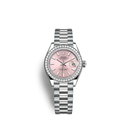 Lady-Datejust 28mm, 18k White Gold, Ref# 279139rbr-0004