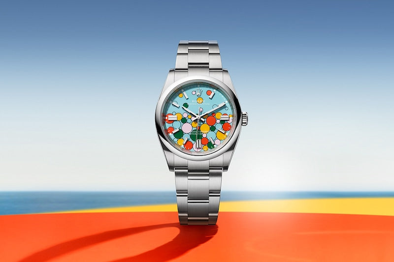 Oyster Perpetual 31, Turquoise blue, Celebration motif, Oystersteel, 31mm,  Ref# 277200-0010