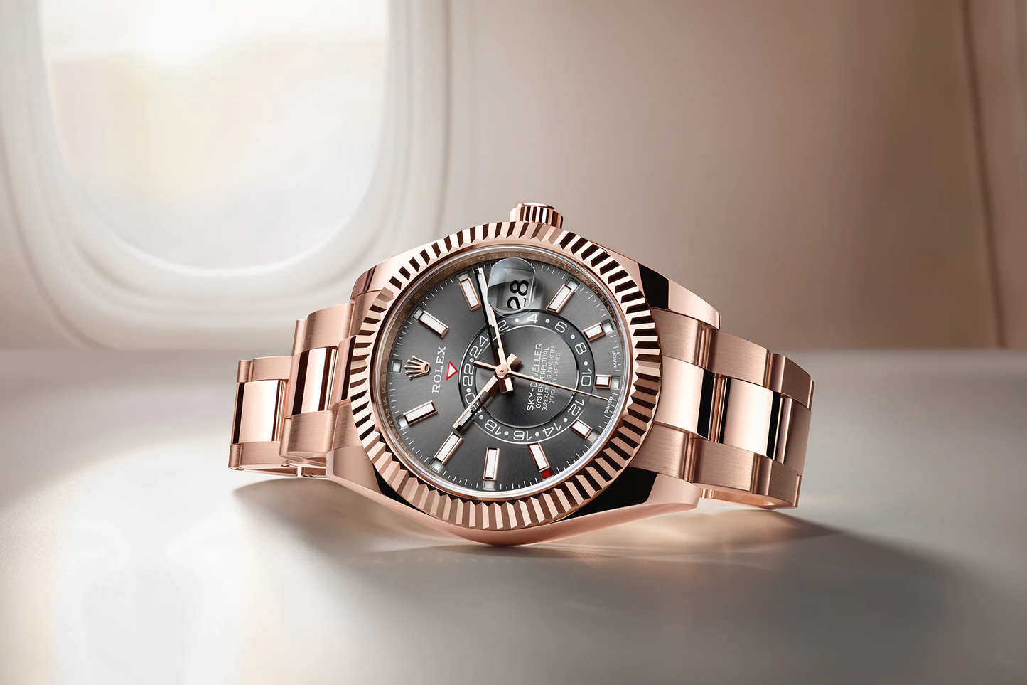 Sky-Dweller 42mm, 18k Everose Gold, Ref# 326935-0007